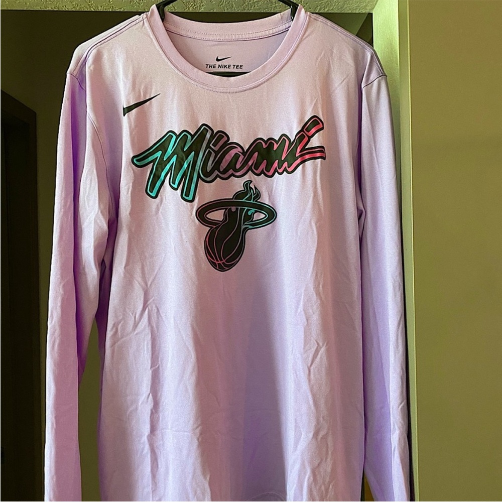 NWOT Nike Miami Heat Vice Shooting Shirt